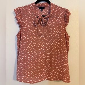 Tamara H. Women's Rust Polka Dot Blouse